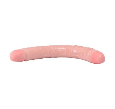 Elastyczny penis dildo podwójna penetracja 34cm